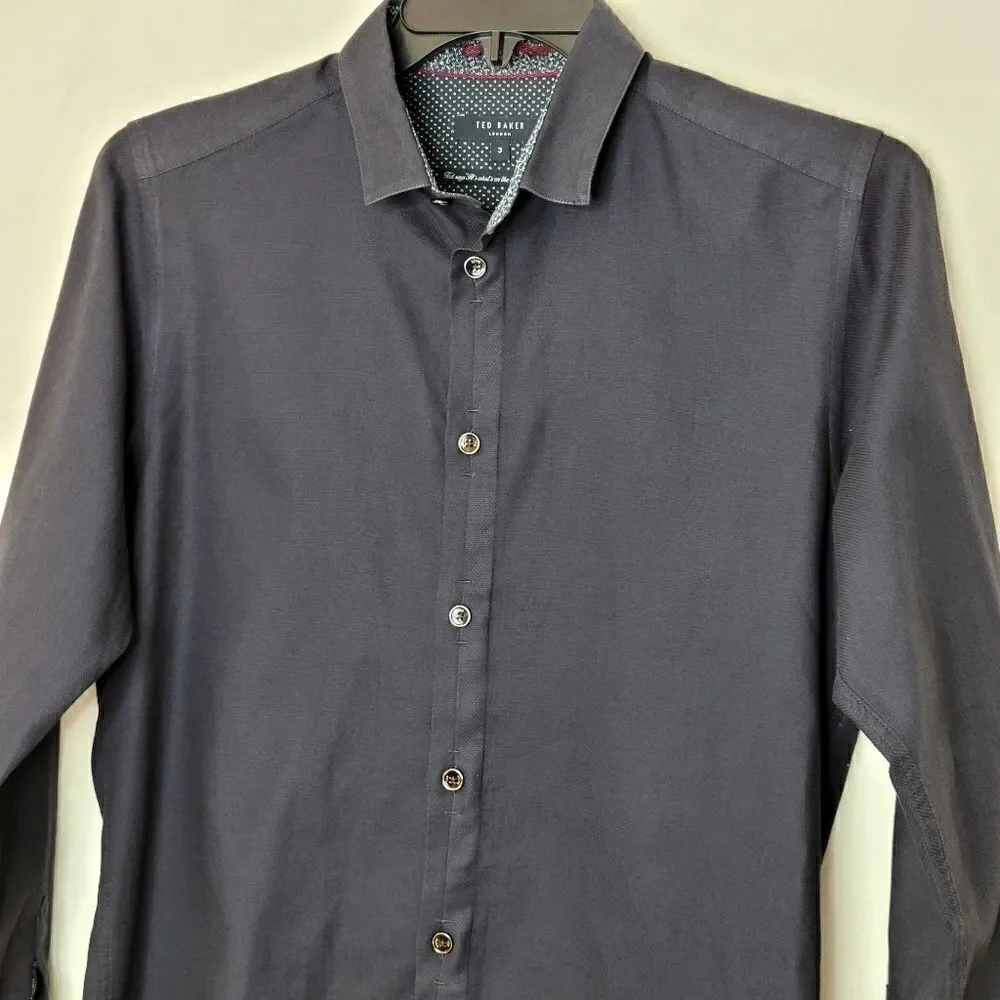 Ted Baker London Button Down Dress Shirt Size 3‎